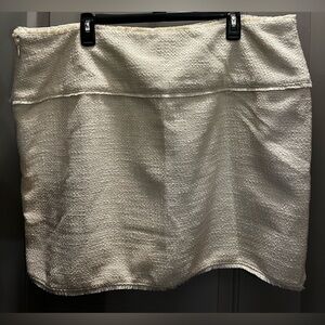 Future Collective Size 18 Cream Fringed Skirt EUC